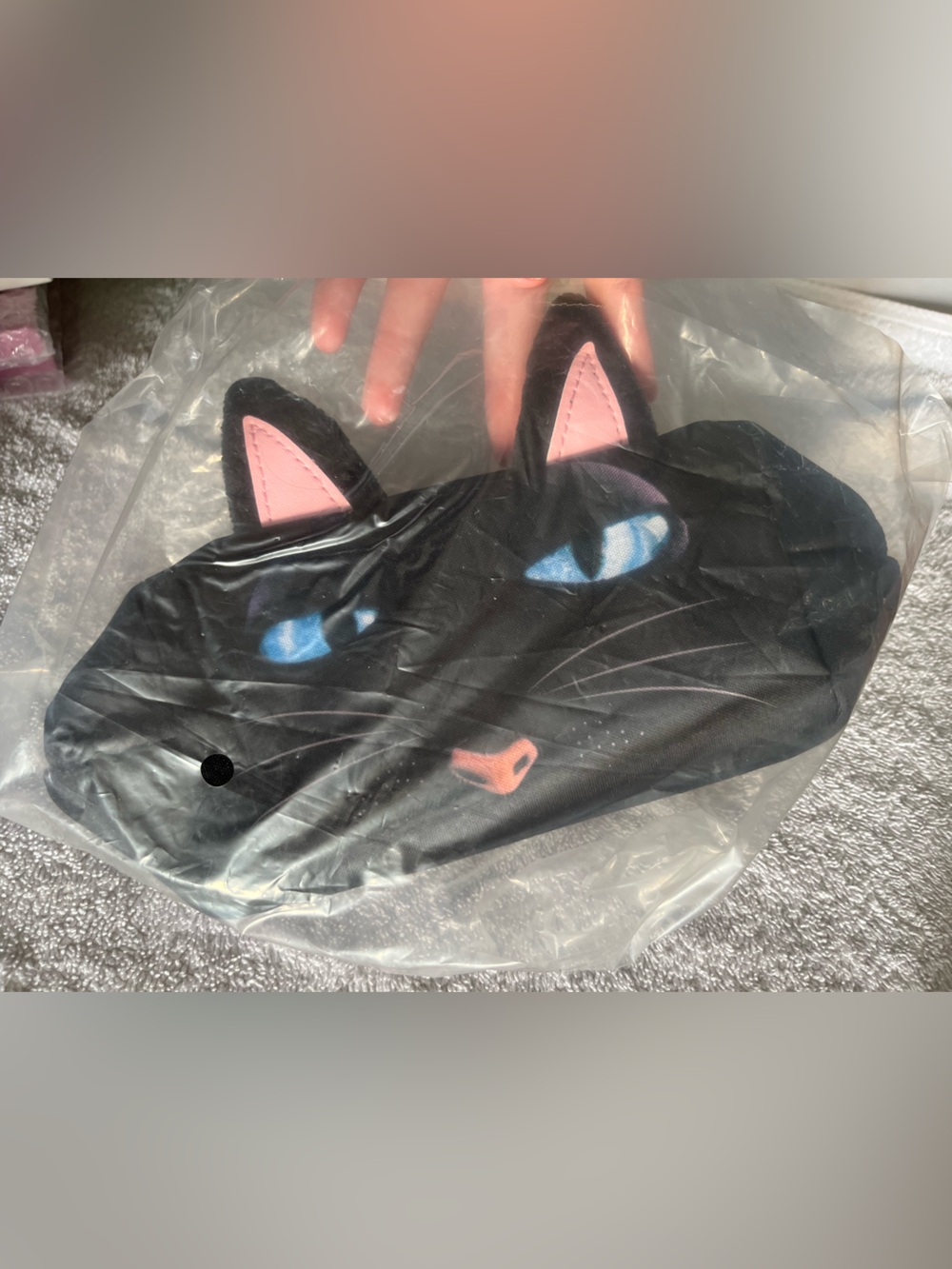 Black Cat From Coraline Cosmetic Bag